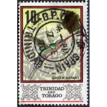 Trinidad & Tobago 1969. 19c Value. Humming Birds. Green Hermit Fine Used