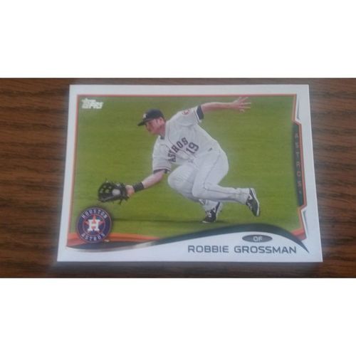 2014 Topps Card # 444 Robbie Grossman Mint (9) Houston Astros