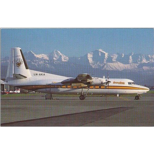 Busy Bee Fokker F27 Friendship 200 Aircraft Postcard (A10631)