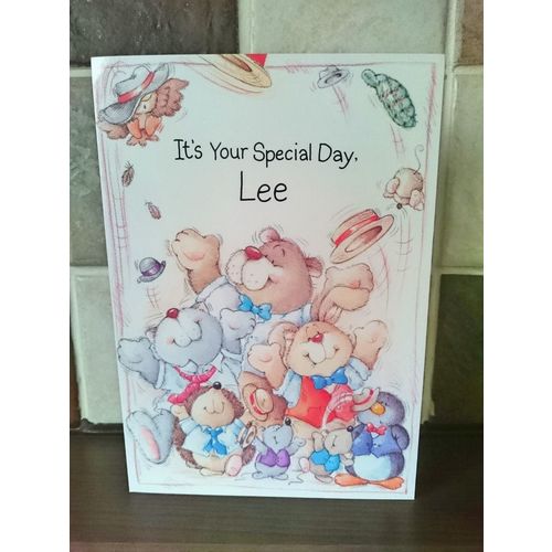 Name Birthday Card - Lee 01