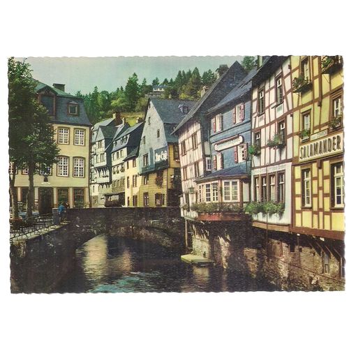 MONSCHAU, EIFEL, GERMANY unused vintage postcard c.1962 =
