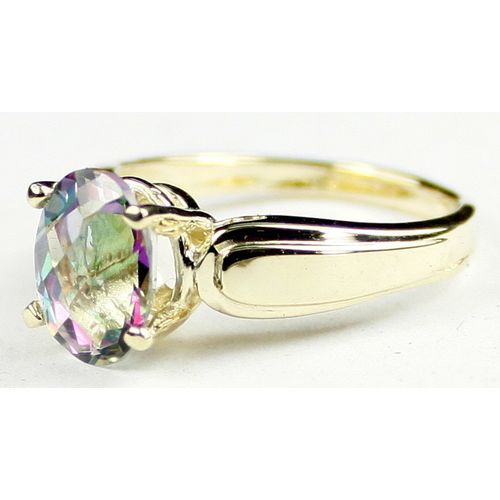 Mystic Fire Topaz, 10KY Gold Ring, R058