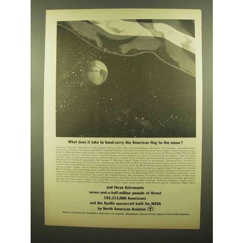 1965 North American Aviation Ad - Hand-Carry The Flag