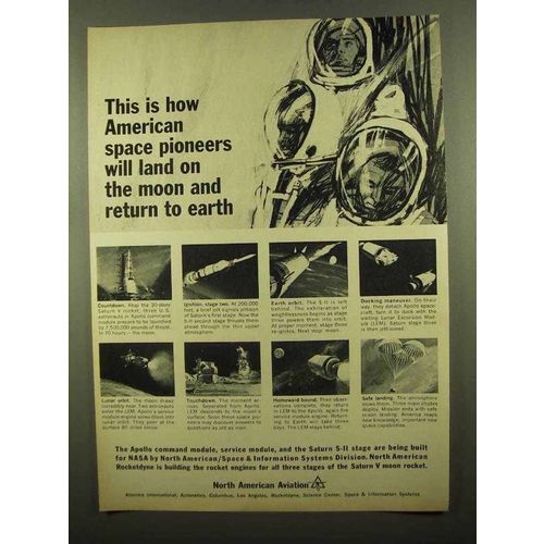 1965 North American Aviation Ad - Land on the Moon