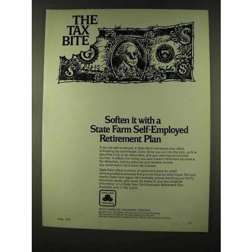 1973 State Farm Insurance Ad - The Tax Bite