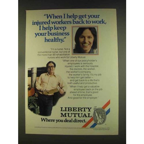 1976 Liberty Mutual Ad - InJured Workers Back to Work