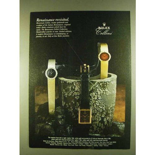 1980 Rolex Cellini Watches Ad - Renaissance Revisited