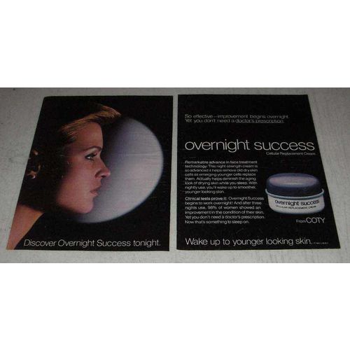 1983 Coty Overnight Success Ad - Discover