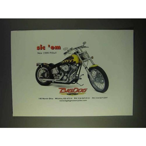 1999 Big Dog Pitbull Motorcycle Ad