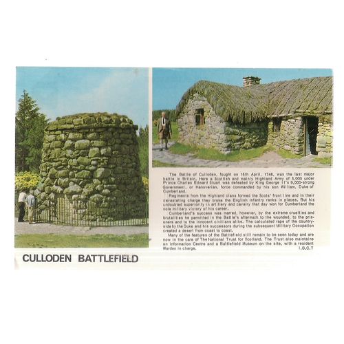 CULLODEN BATTLEFIELD unused vintage postcard by colourmaster =
