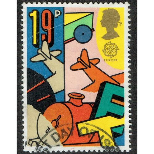 1989 Europa Games and Toys 19p Multicoloured SG1436 GU