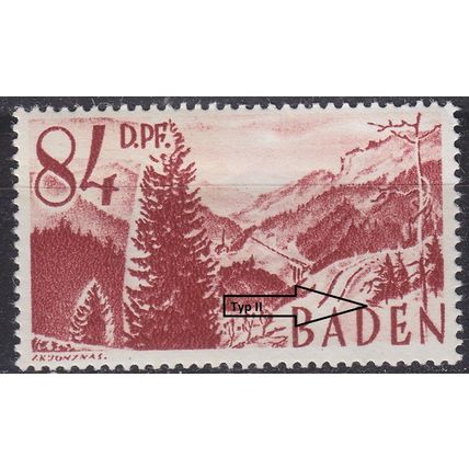 GERMANY Alliiert Franz. Zone [Baden] MiNr 0026 y II ( */mh )