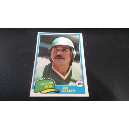 1981 Topps Card # 178 Jim Essian Very Good-Excellent (4) Oakland Athletics