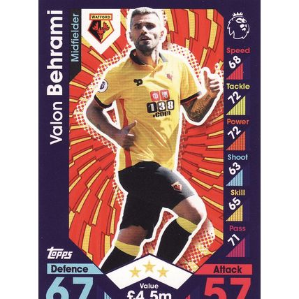 Match Attax 2016/2017 319 Valon Behrami Watford