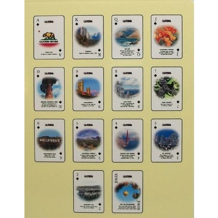 California State Souvenir Playing Cards