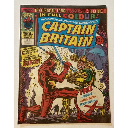 Captain Britain (1976) # 2 (A) Merlyn, Reaver, Marvel comics