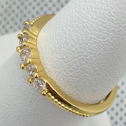 Ring Wedding Simple Yellow Gold Plate Slim #285 USA Seller
