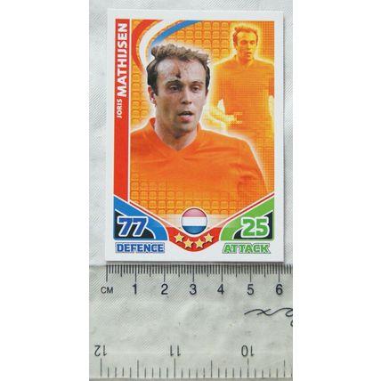 2010 Topps Match Attax World Cup Trading Card - Holland, Joris Mathijsen