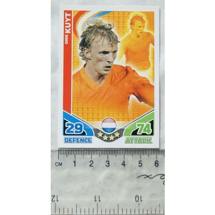 2010 Topps Match Attax World Cup Trading Card - Holland, Dirk Kuyt