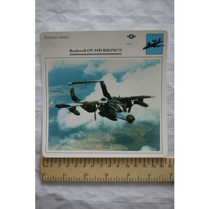 Rockwell OV-10D Bronco - USA - Electronic Warfare - Collectors Club Card
