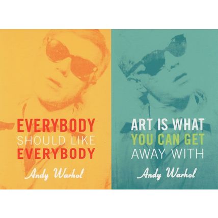 Andy Warhol Everybody Should Like Everybody Painting Postcard
