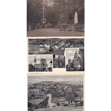 Eichenzell Fulda Land 3x Old German Photo & Postcard s