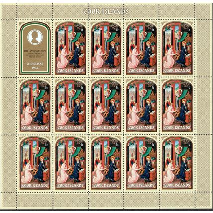 ZAYIX Cook Islands 364 MNH Mini-Sheet Prayer Book Illuminations 072422SL06