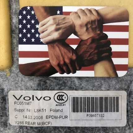 Volvo OEM Tan Interior Rear Carpet Floor S80 2007-2016 Mocha