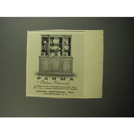 1957 Union-National Parma Furniture Advertisement - China Buffet