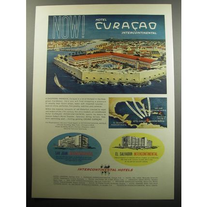 1957 Hotel Curacao Intercontinental Advertisement