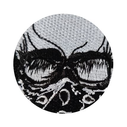 Gang Street Skull Iron On Embroidered sew Patch Badge Patches 6.6 cm x8 cm P025