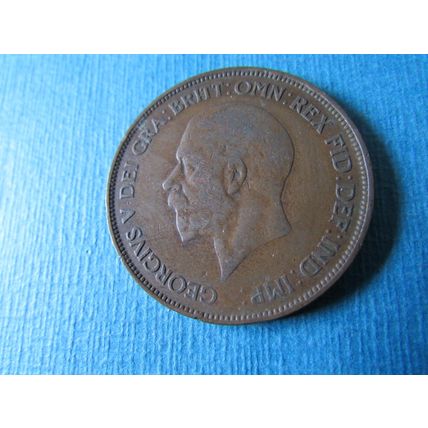 1934 GEORGE V ONE PENNY FREE POST.