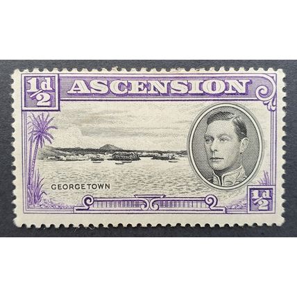 Ascension: 1938-53 1/2d black & violet SG38 MH perf. 13.5