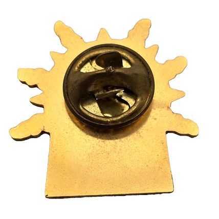 Sunny California Rainbow Happy Sun & Crescent Moon Souvenir Pin Pinback Brooch