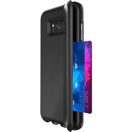 tech21 Evo Go Leather Case Compatible w/ Samsung Galaxy S8+-BLACK-NEW-FAST SHIP