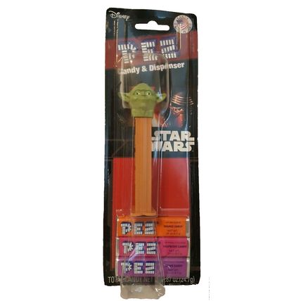 Disney Star Wars Pez Dispenser YODA w/ 3 Candy Refills-NEW-SEALED-FAST SHIPPING