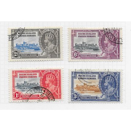 BECHUANALAND 1935 KG5 SILVER JUBILEE WINDSOR CASTLE SET USED SG111/114