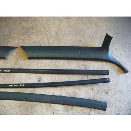 1968 CHRYSLER 300 2D FAST TOP FRONT WINDOW A PILLAR INTERIOR TRIM OEM 5 PCS