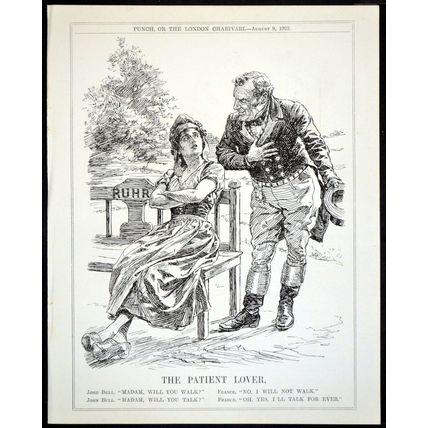 PATIENT LOVER 1923 John Bernard Partridge PUNCH CARTOON PAGE
