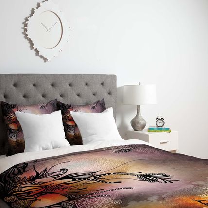 Deny Designs-Iveta Abolina Purple Rain Duvet Cover-Twin/Twin XL-NEW-SEALED-FAST