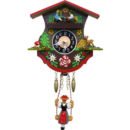 110KSQ - Engstler Battery-operated Clock - Mini Size - 4.5"H x 4.25"W x 2.25"D