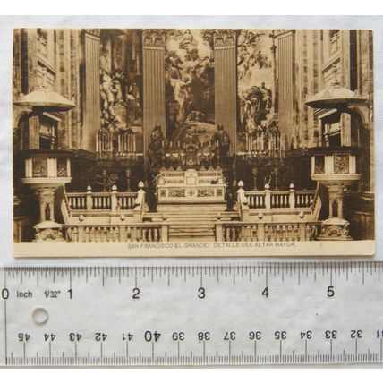 vintage postcard San Francisco El Grande, Madrid ref.11