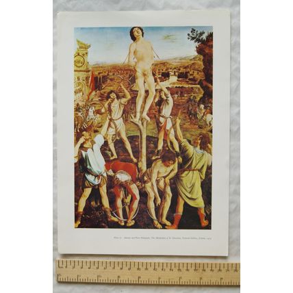 Plate of painting Antonio & Piero Pollajuolo, The Martyrdom of St. Sebastian