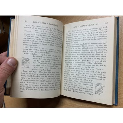 RARE* 1910 JOHN BUNYAN "THE PILGRIM'S PROGRESS" FICTION USA HARDBACK BOOK (P3)