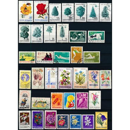 737 Stamp Selection - Romania - Used Hinged & Cancelled to Order