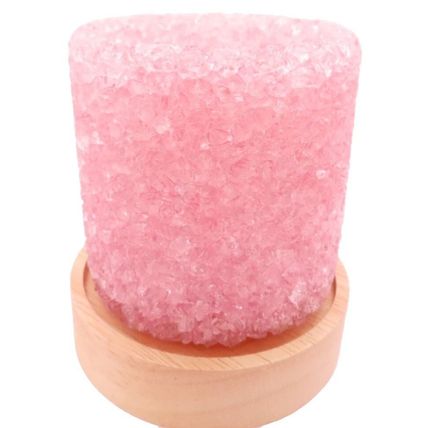 Pink Krstelle Fragrance Warmer Set 9 CM with Lavender Oil Boxed Oil Warmer