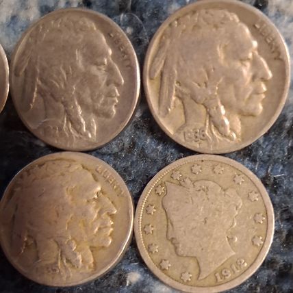 6 FULL DATE NICKLES 5 Indian Head / Buffalo: 1929 1935 1936x3 1 Barber: 1912