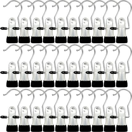 Boot Hangers for Closet, 100 Pack Hanging Clips Hook Clothes Pins for Laundry, H