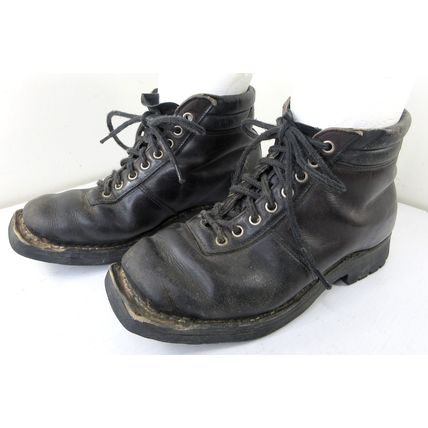 Vintage Kikut Norway 3-Pin Nordic Cross Country Ski Boots Black Size 25 Mondo