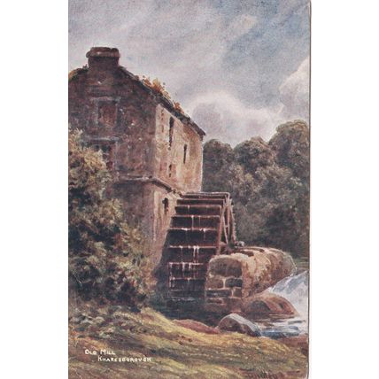 EC787 KNARESBOROUGH - OLD MILL . PRINTED ART POSTCARD